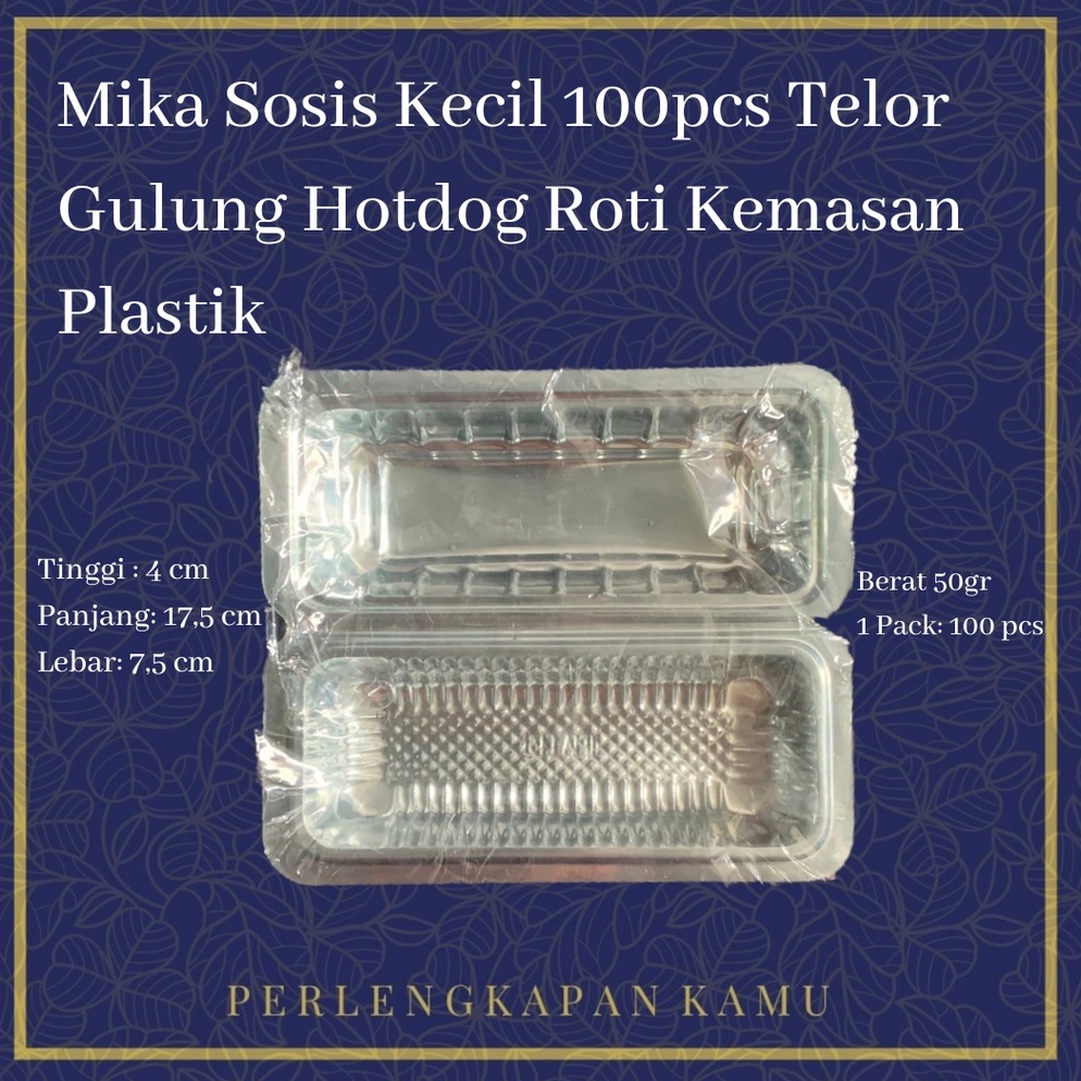 dfmi -16 Mika Sosis Kecil 100pcs Telor Gulung Hotdog Roti Kemasan Plastik 90
