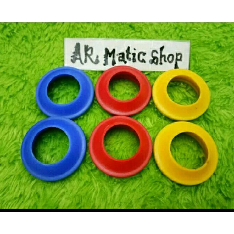 Terlaris SEPASANG seal shock penutup debu warna merah biru kuning mio beat vario scoopy ototrend AS 