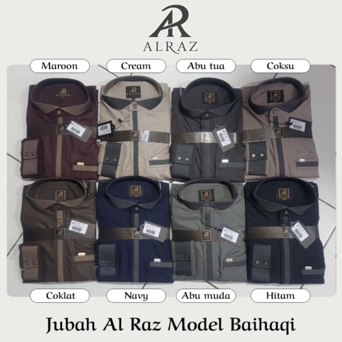 New Jubah / Gamis Alraz Al Haramain Al Raz Kombinasi Premium