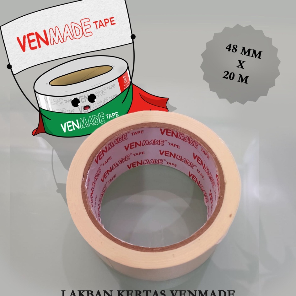 

NNXQ5475 sGROSIRs LAKBAN KERTAS BESAR (48 MM x 2O METER ) / ROLL MERK VENMADE