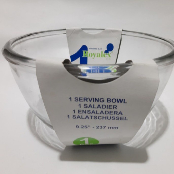 Mangkok Baskom/ Mangkok Kaca/ Mangkok Besar/ Mangkok Kaca Royalex 23Cm