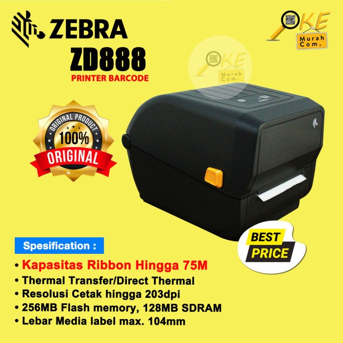 Printer Barcode ZEBRA ZD888 / ZD-888 / ZD 888 - Setara dengan ZD220