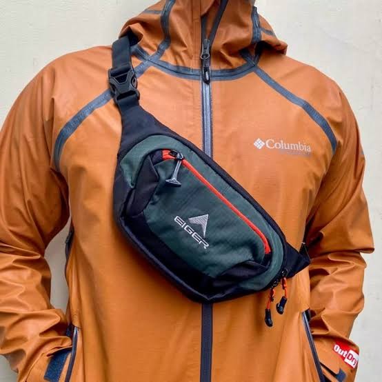 Terbaru Eiger Waist Bag Medium 3A Tas Selempang Pria Original