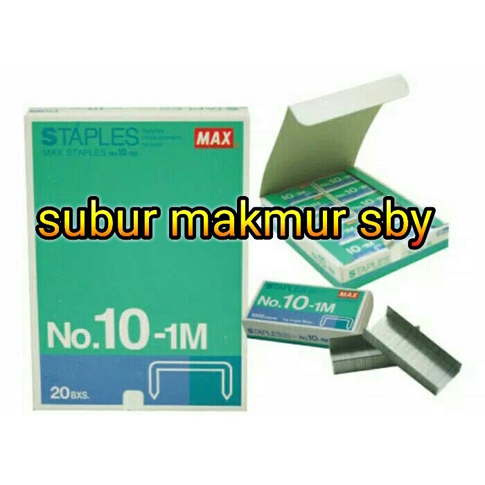 

BRG BARU ISI STAPLES MAX No 10-1M / ISI STAPLES MAX KECIL ORI JEPANG