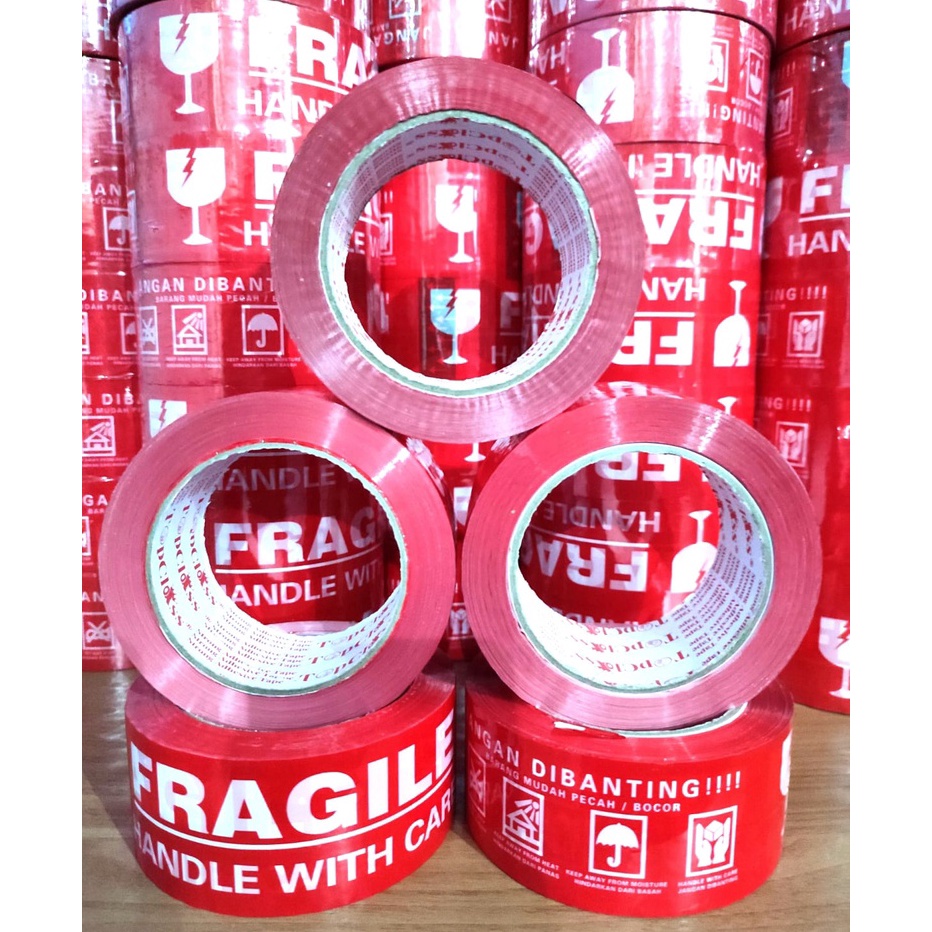 

DYRN4071 【MEGA SALE】 LAKBAN FRAGILE MERAH 100 METER FULL x 48 MM BEST SELLER TERLARIS SUPER TEBAL