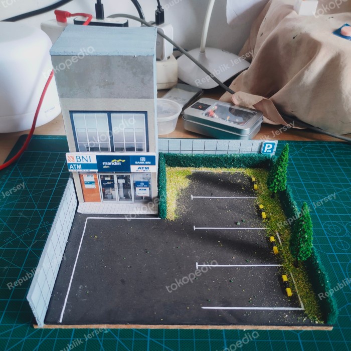 Best Seller Diorama Diecast - Diorama Murah Diorama Atm Center Miniatur Atm