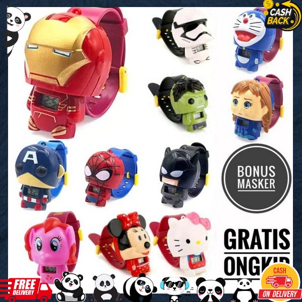 Fashion 2023 Kekinian Jqm Aak Karakter Terlaris Laki Jam Jam Tangan Anak Kids Murah Jan Jsm Tgn Jqm 