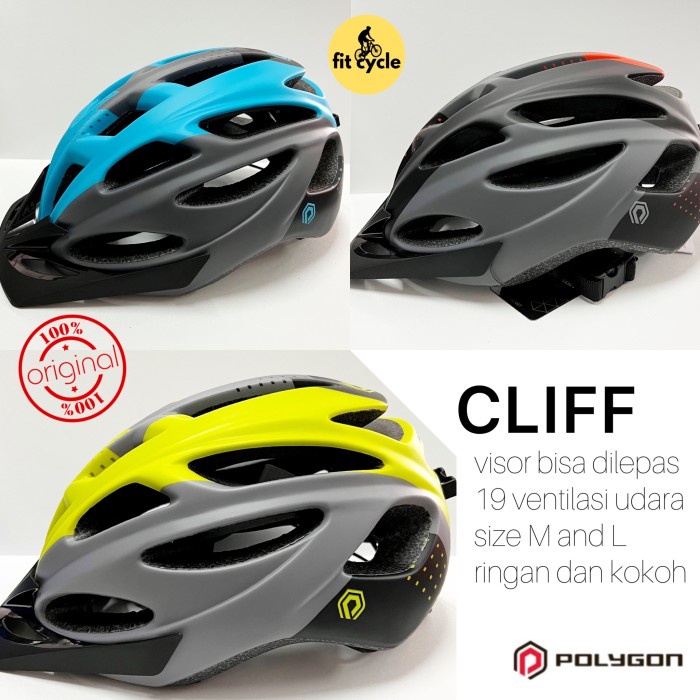 Best Seller Helm Sepeda Polygon Cliff Untuk Mtb Bike Helmet