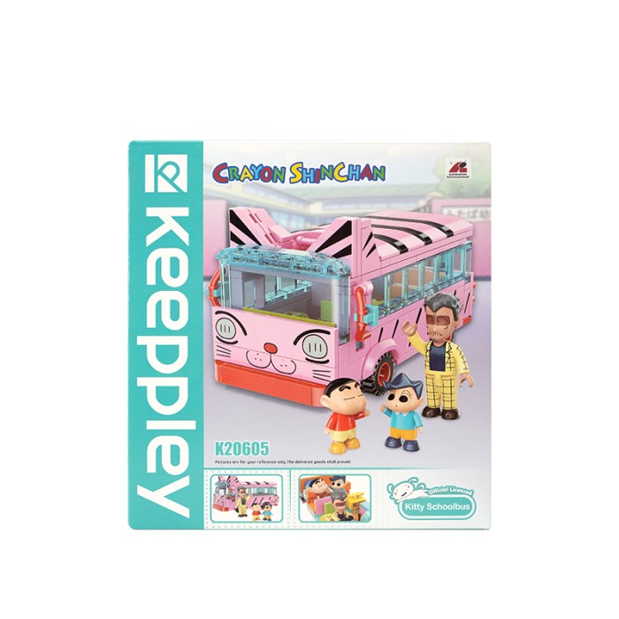 DISKON SPESIAL KKV KEEPPLEY BLOCK / MAINAN BRICKS BALOK SUSUN DIY SHINCHAN SCHOOL BUS TERLARIS