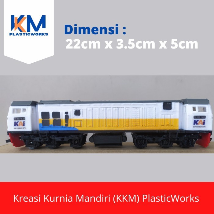 MUST HAVE MINIATUR KERETA API LOKOMOTIF CC206 SKALA 1:76 TBK TERBARU