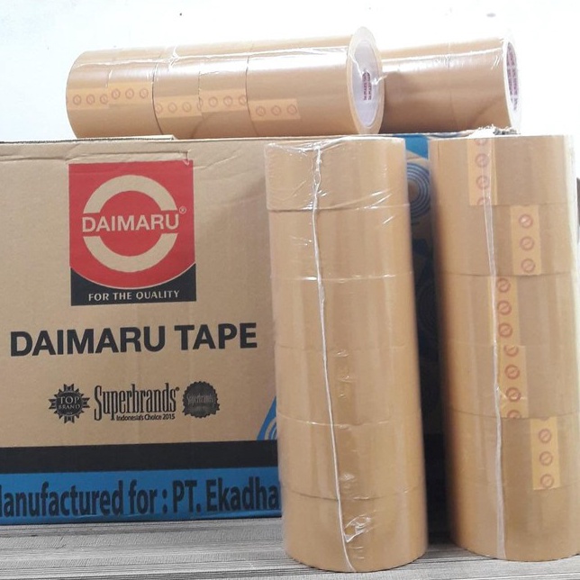

NRCS6137 TERBARU Lakban Daimaru Tape Isolasi Coklat 2 inch x 90 Yard