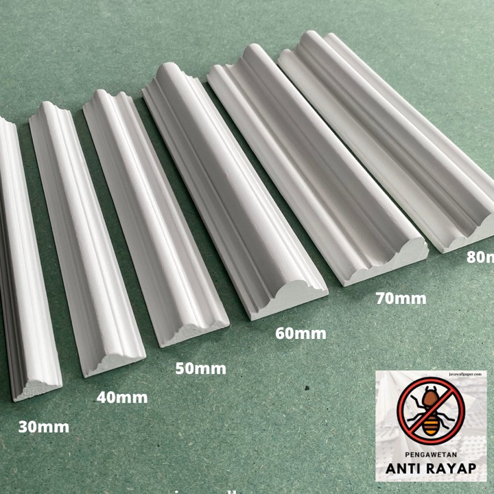⓱ XXX 10111 GRATIS ONGKIR Wallmoulding Lis Kayu Wall Moulding Molding Panel Wainscoting Profil Wallp