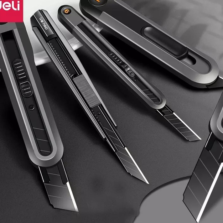 

PDJH3515 《packingaman》 Deli cutter pisau baja hitam SK2 SK5