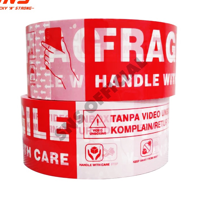 

GZZG4328 7.7 Lakban Unboxing Fragile Mix 100 Yard SNS Sticky N Strong