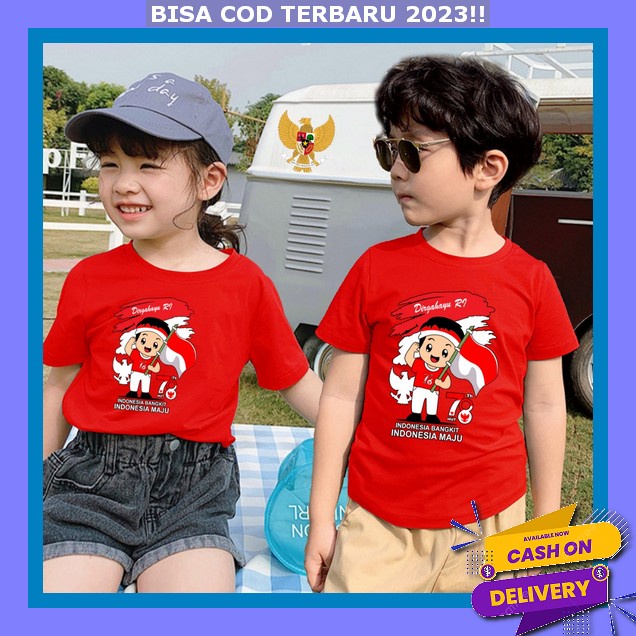 Kaos Agustusan 2023 Baju 17 Agustus Dirgahayu Kemerdekaan Ri Ke 78 Indonesia Merdeka Dewasa Lengan Panjang Katun Premium Asy Kaos Hut Ri Anak Kaos Merah Putih Kaos Anak 02
