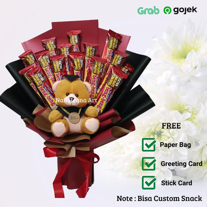 

Sale 6.6 Buket Coklat Silverqueen I Ulang Tahun /Wisuda/ Anniversary/ Valentine