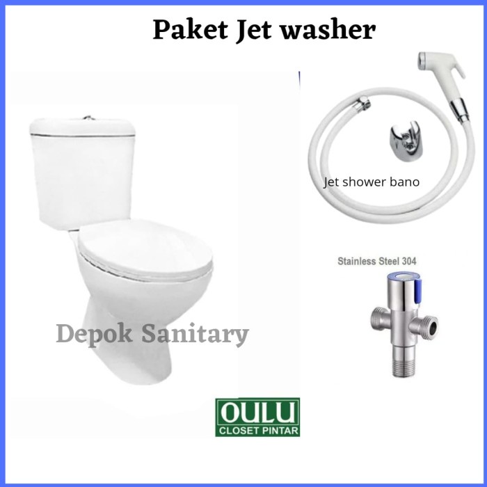Terlaris Closet /Kloset Duduk Oulu C 633/ C633 Washdown White/ Closet Duduk
