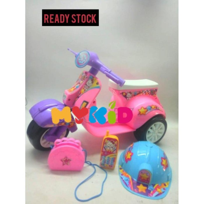 PROMO SG TOYS KITTY CAT 567 MAINAN ANAK PEREMPUAN MOTOR VESPA CILIK / VESPA TERMURAH