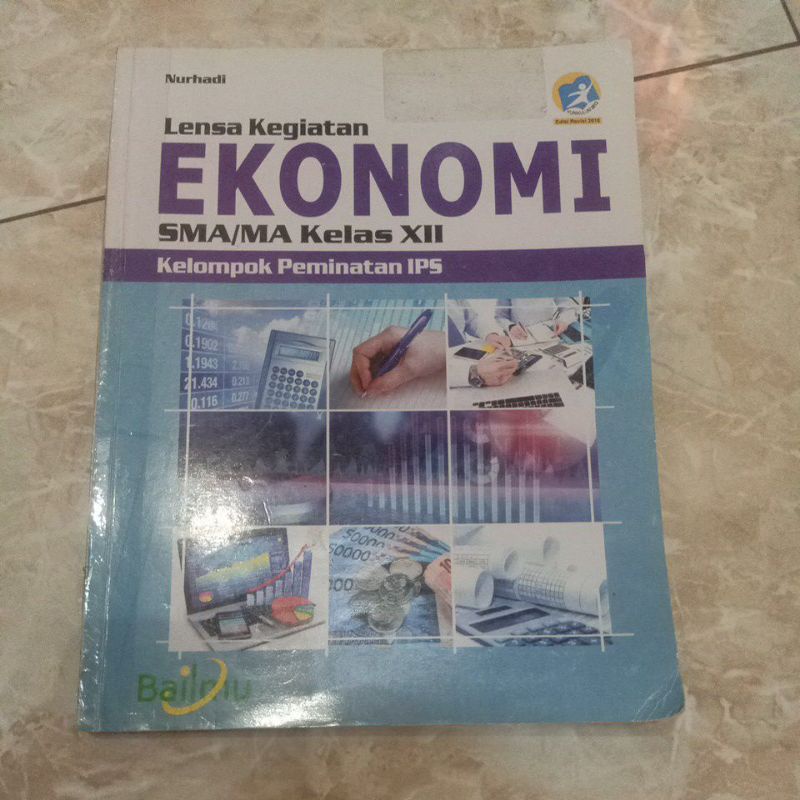 Preloved buku lensa kegiatan ekonomi SMA kelas 12 Bailmu Kurikulum 2013