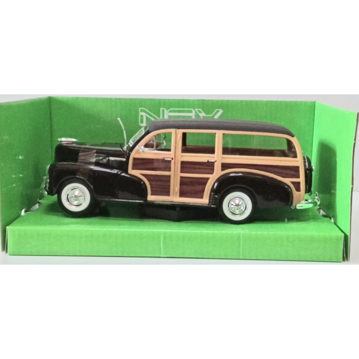 MUST HAVE WELLY 1948 CHEVROLET FLEETMASTER 22083W- BAHAN LOGAM-SKALA 1:24-SNI TERLARIS