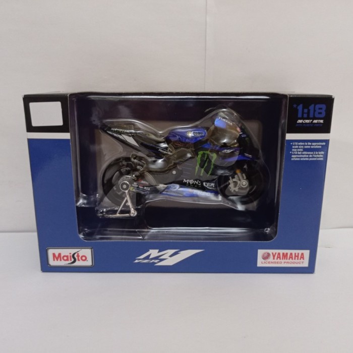 PROMO DIECAST MOTOGP YAMAHA MONSTER 21 FRANCO MORBIDELLI MINIATUR MOTOR GP TERLARIS