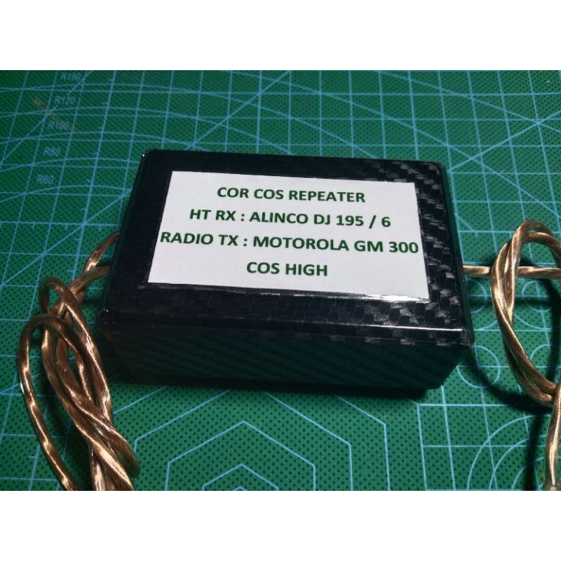 COR COS REPEATER , HT RX ALINCO DJ 195 / 6 , RADIO TX MOTOROLA GM 300 JEK DEPAN
