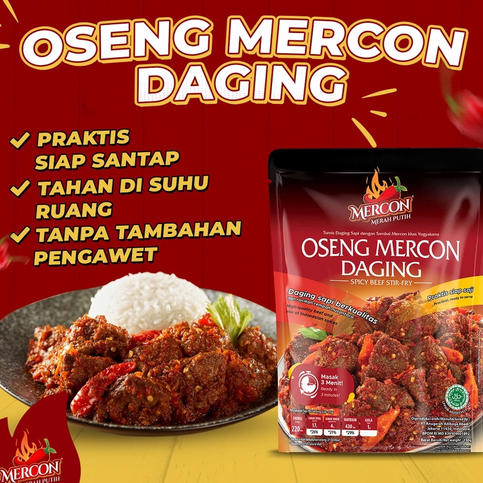 

✨TERBARU✨ Mercon Merah Putih - Satuan || Oseng Mercon Daging !