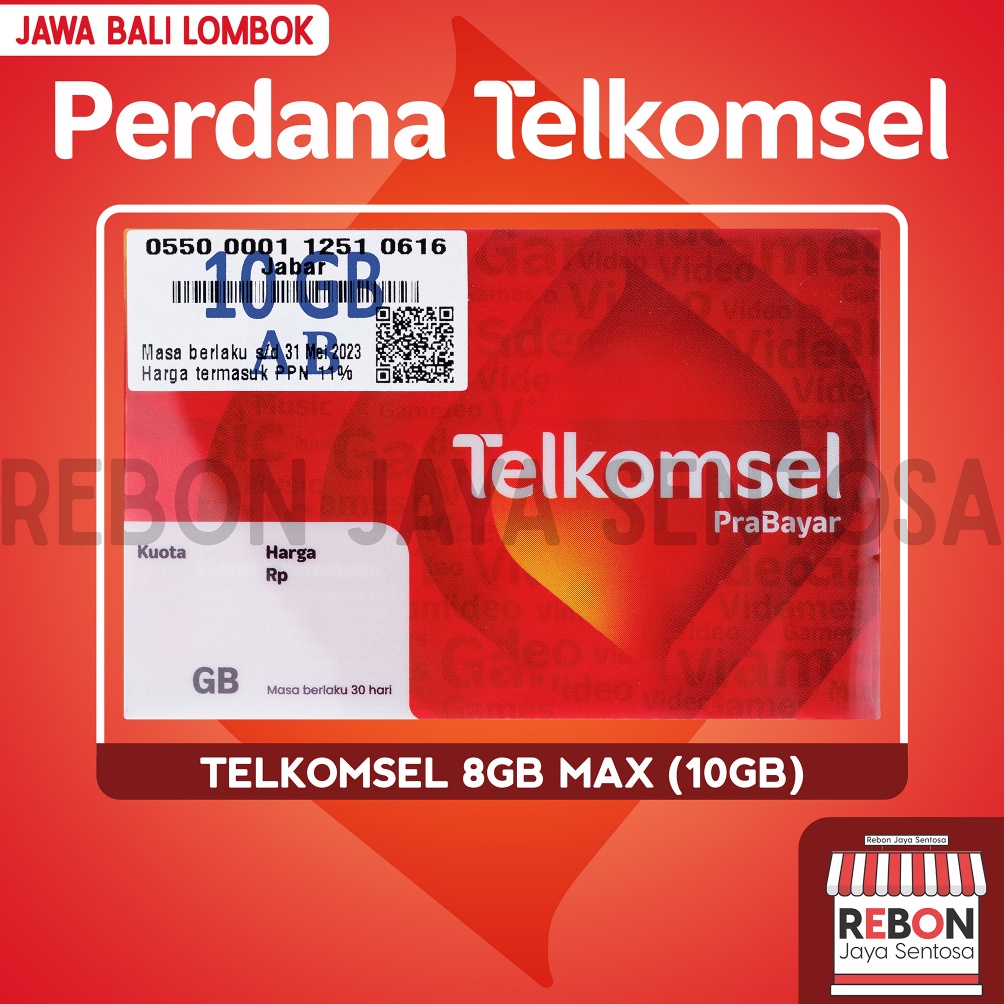 Produk Terkini.. P Telkomsel 8Gb Max (10GB) 9TI