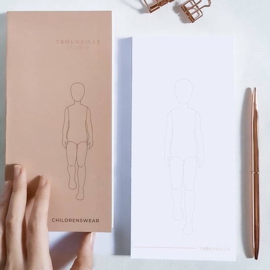 HNW BUKU SKETSA FASHION DESIGN / MARKER PAD / SKETCHBOOK FASHION DESIGN UA4