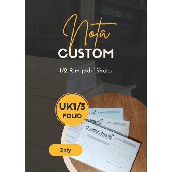 

Nota custom 1/3 folio