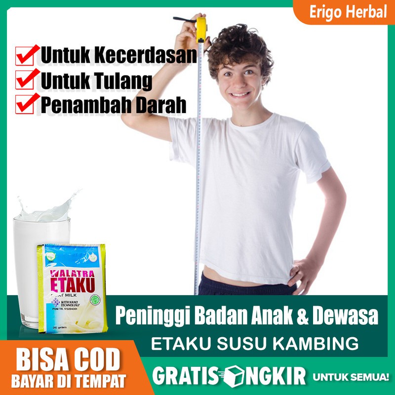 

Susu Peninggi Badan Anak - Dewasa - Remaja Original Yang Aman Etaku Susu Kambing Etawa Tangerang