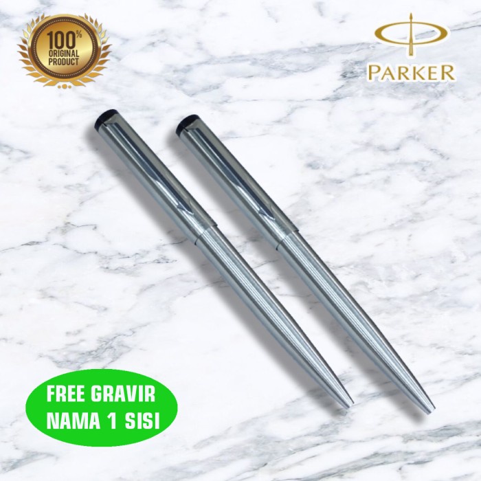 

Best Seller Pulpen Parker Vector Stainless Steel Ballpoint Original