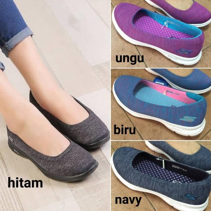 sepatu wanita skechers / skecher / sketchers / skecher ballet canvas