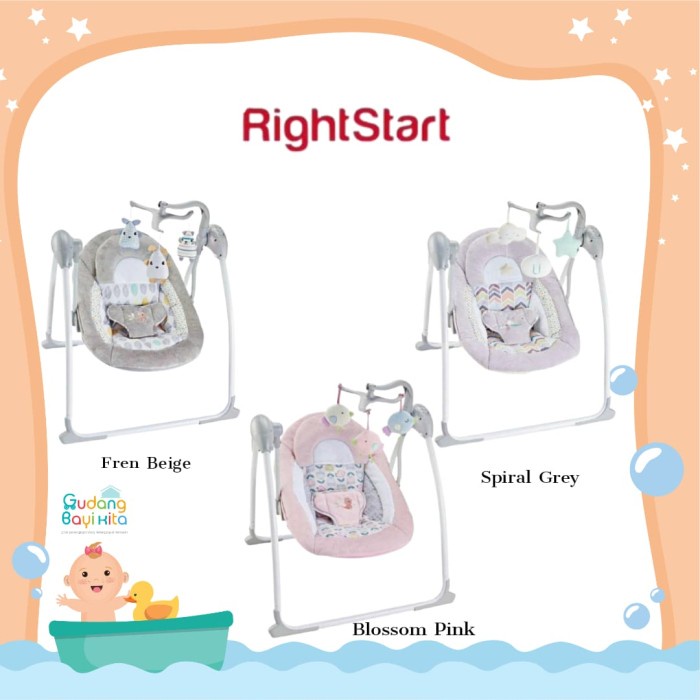 Best Seller Right Start Deluxe Portable Swing / Bouncer Bayi