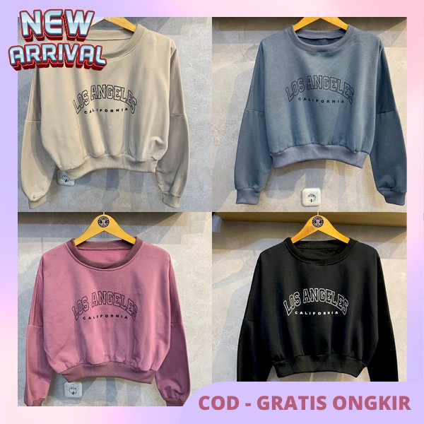 Baju Krop Top Wanita Trendi Crope Wanita Korea Atasn Cwek Croop Sweater Model Switer Crope Kekinian 