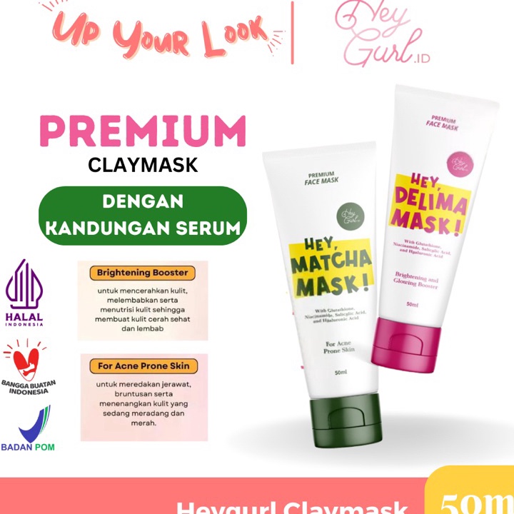 10XY0-D ✨Up Your Look✨ Heygurl Claymask serum Delima Mactha masker wajah organik ProdukTAN5