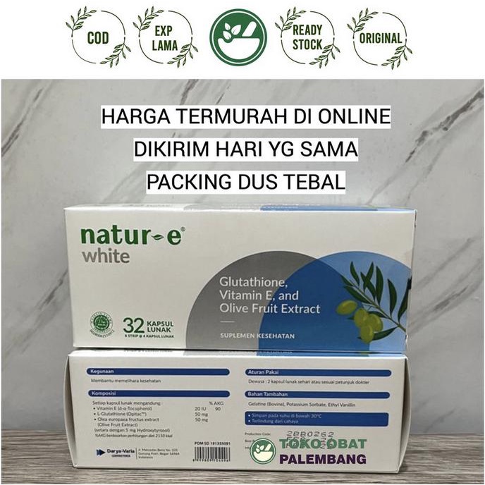 NATUR E WHITE 32KAPSUL NATUR-E WHITE 32KAPSUL NATURE GLUTATHIONE VIT E