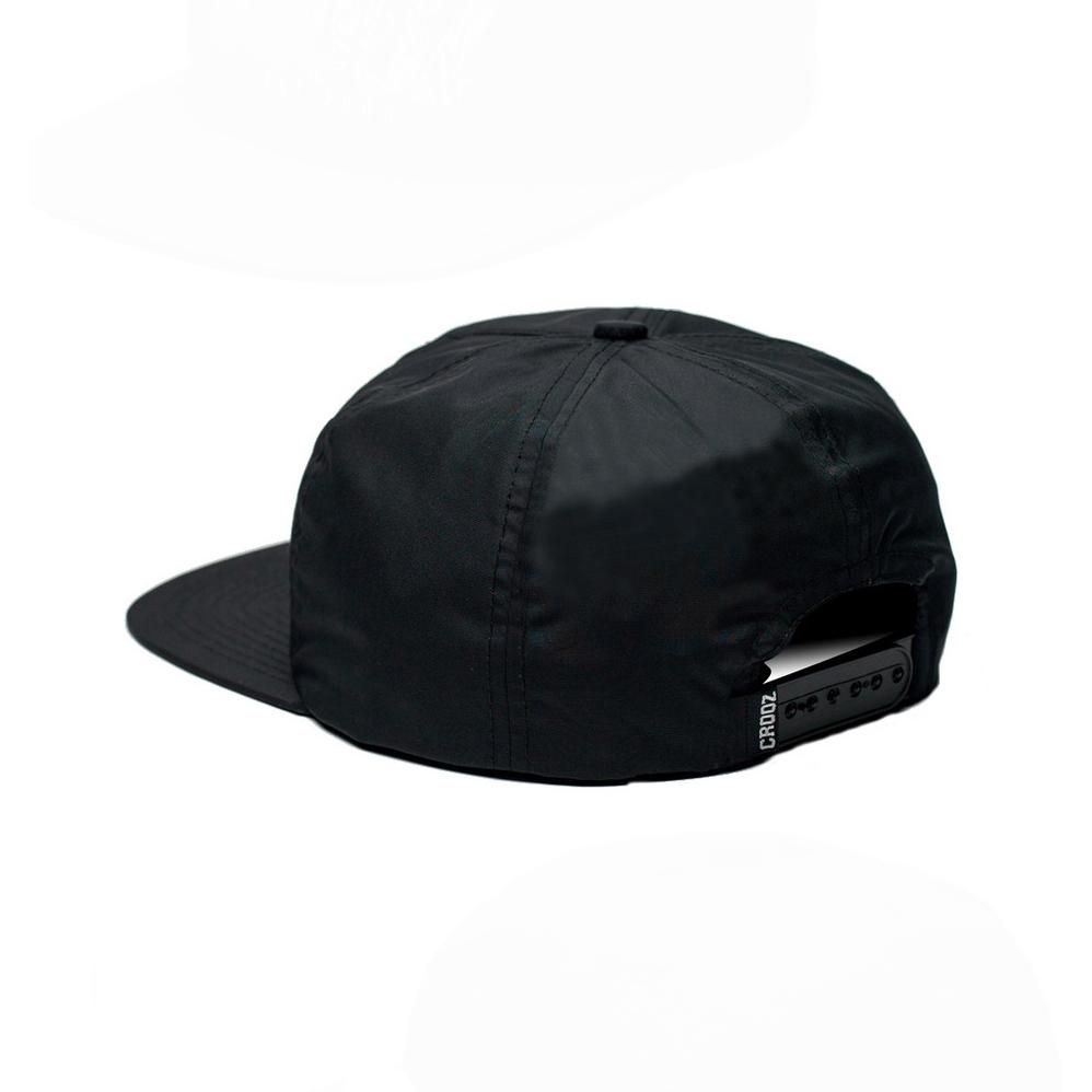 Populer Crooz Italics Kolibri Nylon Snapback Hat Black Update 2023