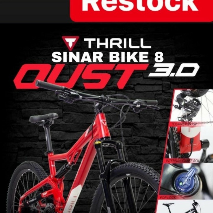 sepeda gunung 27,5" THRIL OUST 3.0 FULL SUSP ORIGINAL