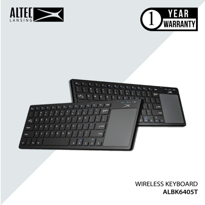 Altec Lansing ALBK6405T Keyboard Wireless Slim with Touchpad