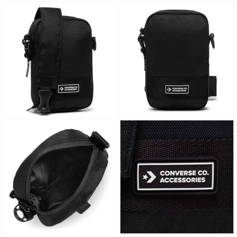 SALE100%Original Converse Comms Black Sling Bag Kode Produk : LAB13136BKK