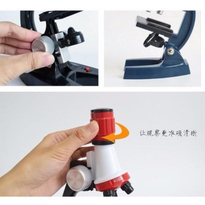 Mikroskop Edukasi Micro Scope Pembesaran 1200 X Magnifier Lensa