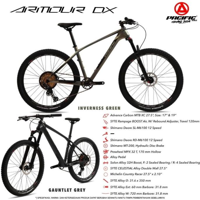 Amu Sepeda Mtb Pacific Armour Dx Carbon 27,5 Bestq