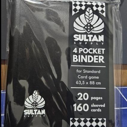 

6,6 Sultan Supply Card Album 4 Pocket Binder Black