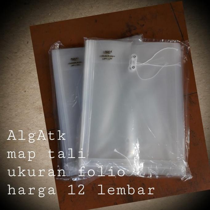 

Terlaris Sika. Clear Holder. Map Bening Tali Ukuran Folio F4 & A4. Ac-05.