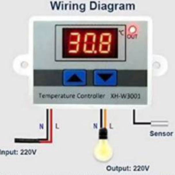 ★★★ JBR XH-W3001 XHW3001 XH W3001 Thermostate thermostat  220v AC 10a Xh-w3001 XH-W3001 ✵ ★