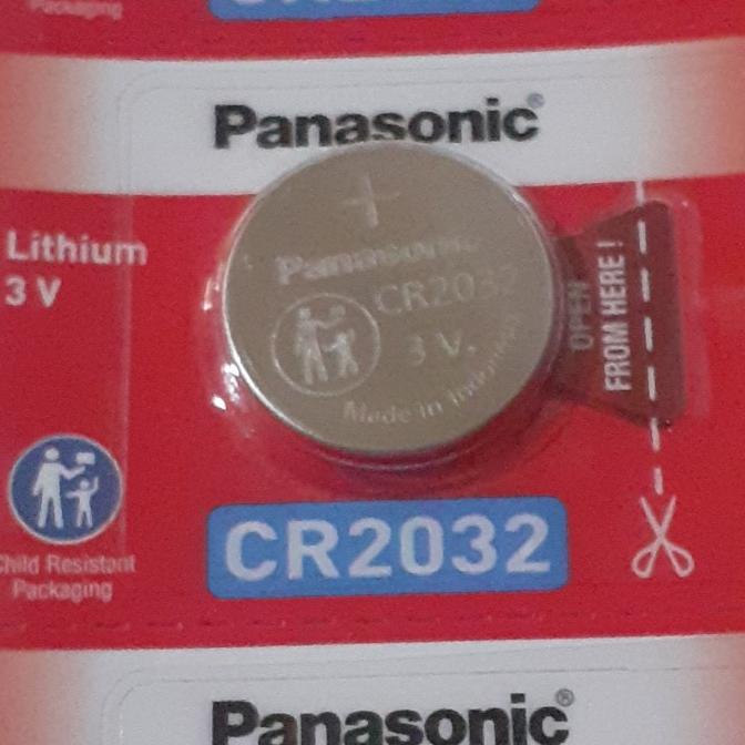 Baterai Remote Jam Kancing Panasonic CR2032 CR 2032 3V Original