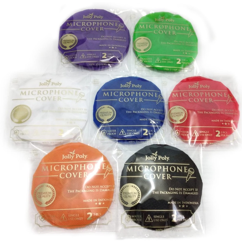 _ MINIMAL ORDER 20PCS JOLLY POLY sarung microphone/cover mic/busa microphone/tisu mic/sarung mic wir
