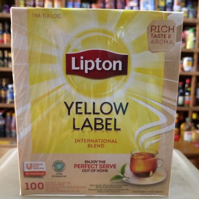 

Lipton Yellow Label Non Enveloped/ Teh Hitam Celup 100sheet @2gr