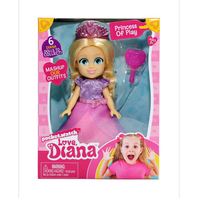 Mainan anak boneka diana love diana princess doll 6" original